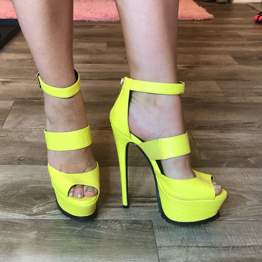 Yellow heels